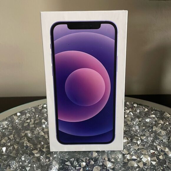 Empty box for purple apple iPhone 12, 128 gb MJNF3LL/A model A2172 - Picture 2 of 7